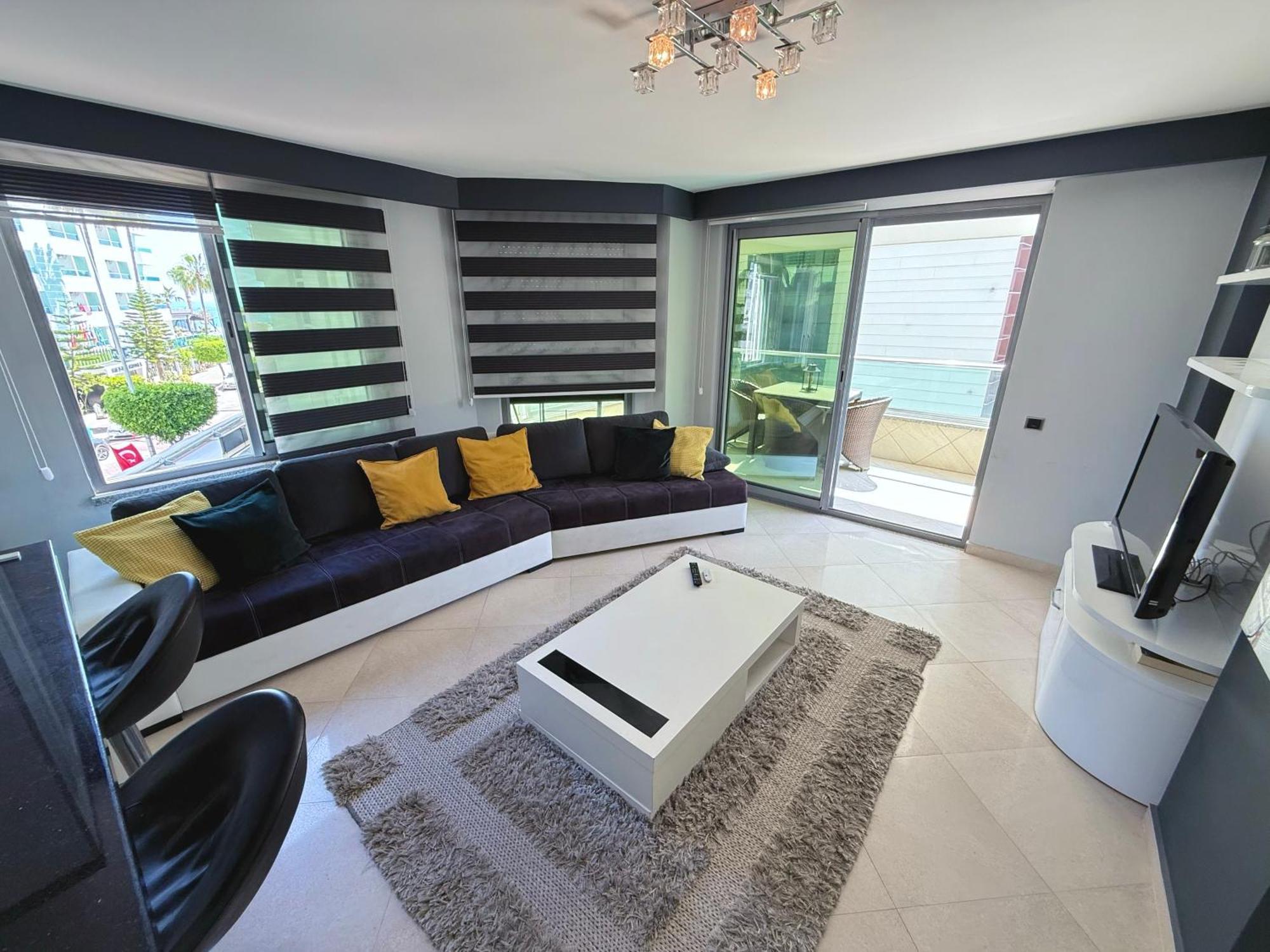 Sa Apartments! Beachfront Apartment With Sea View & Pool Alanya Værelse billede